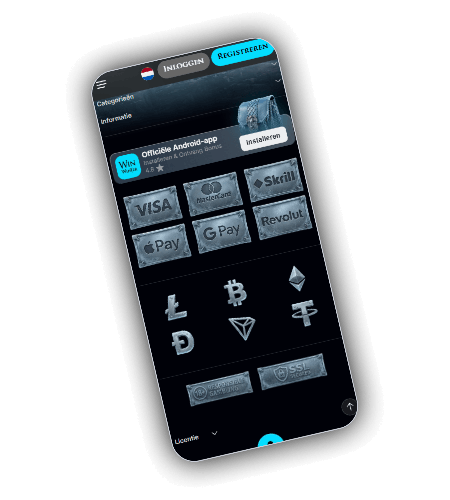 WinWinter betaalmethoden met kaarten e-wallets en cryptomunten