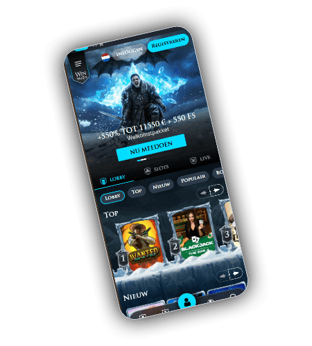 WinWinter casino lobby met beschikbare spellen