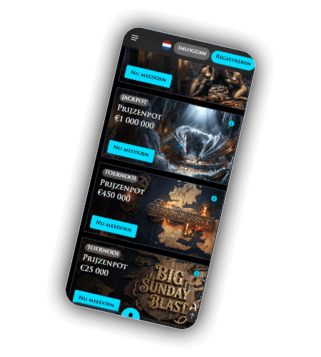 WinWinter welkomstpakket tier kaarten op mobiel