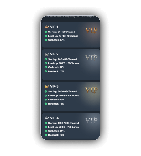 WinWinter VIP-club tier ladder